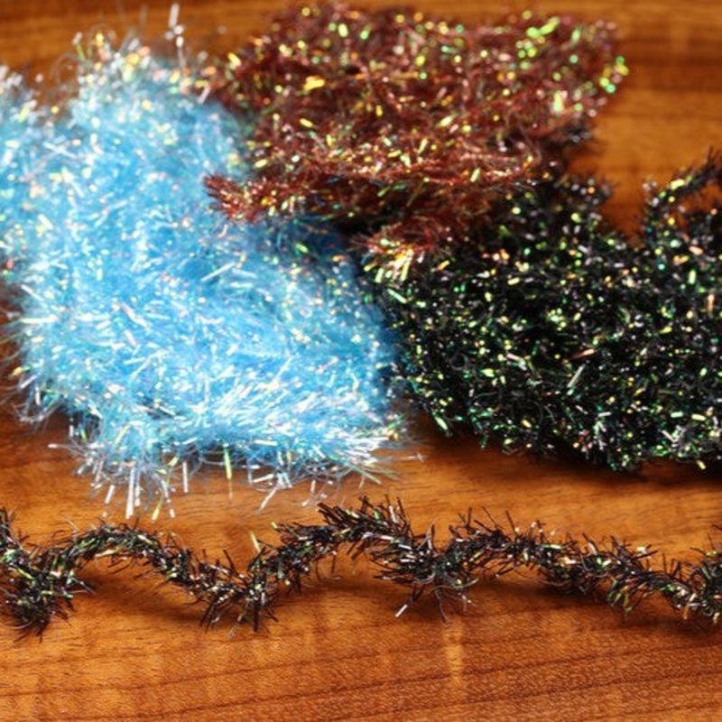 Estaz Chenille – Hareline|Black|Crustacean Tan|Deep Red|Hot Orange|Hot Pink|Minnow Blue|Pearl Chartreuse|Peach|Pearl Black|Pearl Shrimp Pink|Purple