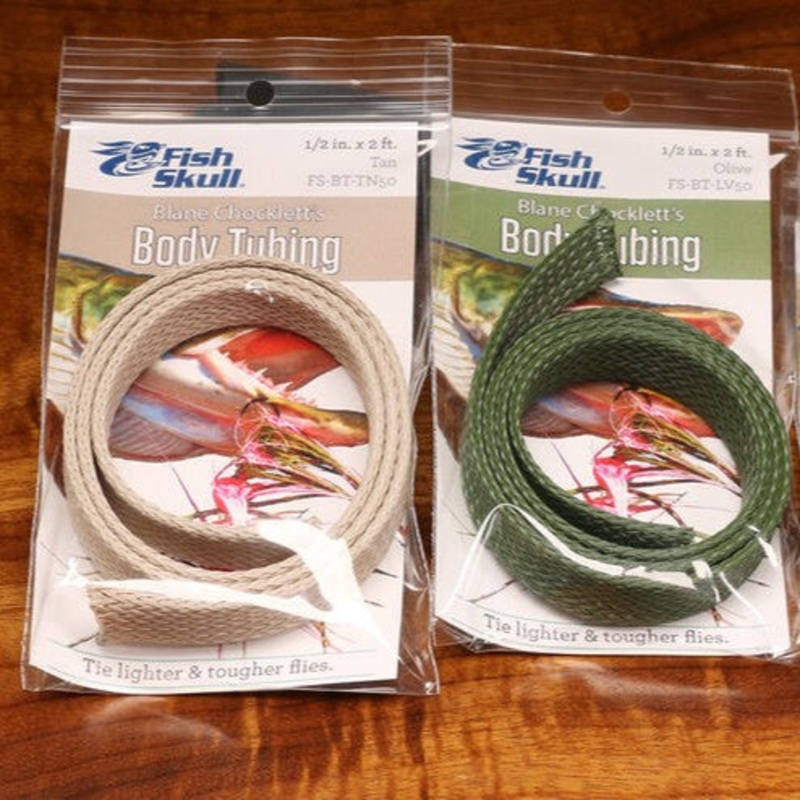 Fish Skull Body Tubing|Clear|Desert Camo|Olive|Tan|1/4″|1/2″