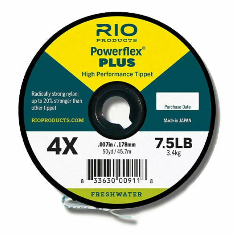 Rio Powerflex Plus Tippet|7X|6X|5X|4X|3X|2X|1X|0X