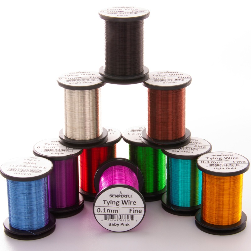 Semperfli Non Tarnishing Fly Tying Wire 0.1mm, 0.2mm, 0.3mm & 0.5mm