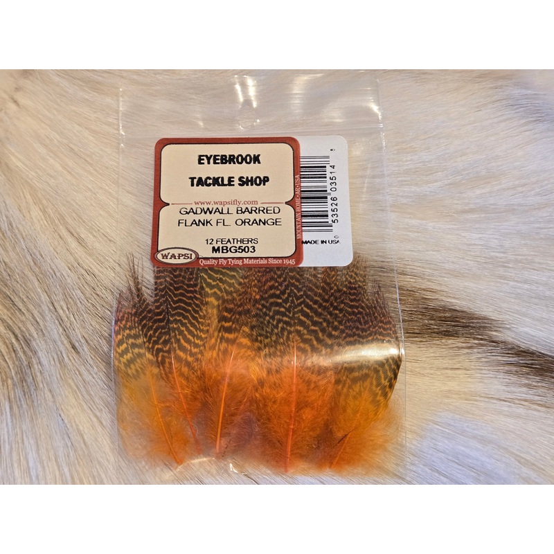 Waspi – Gadwell Barred Flank|Fl. Orange|Olive|Peacock Blue|Yellow