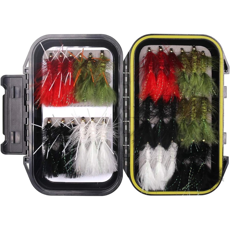 30/90PCS Wooly Bugger Streamer Assortment