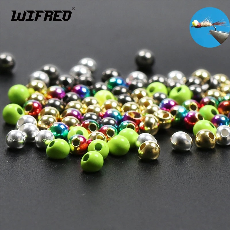 WIFREO 20pcs Offset Tungsten Beads Inverting Deep Dive Tungsten Head Jig Off Beads Drop Shaped Ball for Fly Tying Material