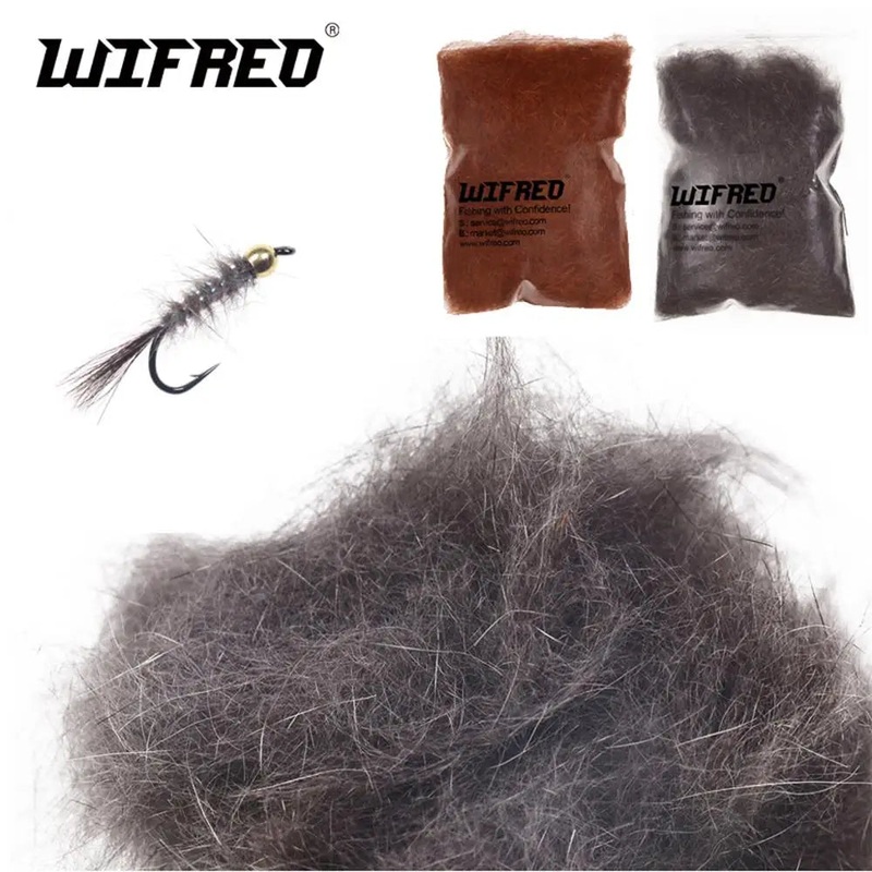 Squirrel Hair Fiber Fly Tying Dubbing Material Natural Soft Zonker Fur & Hair Materials For Nymphs Fly Fishing Flies Making