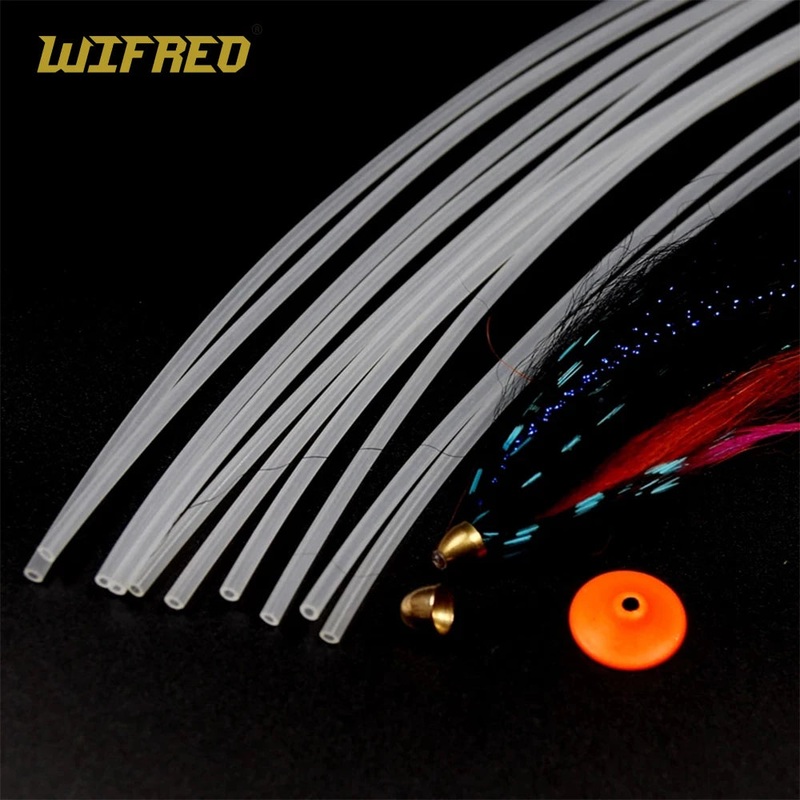 Wifreo 10pcs X 20cm Tube Fly Tying Tube Main Tube Semi-Rigid Liner Tubbing for Salmon Tube Fly Tying