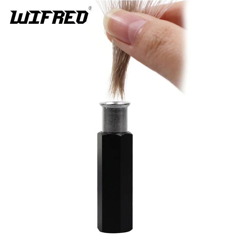 Aluminum Fishing Hair Stacker Fly Tying Hairs&feathers&tying Thread Hair Special Fly Tying Tools For Line Up Tool accessories