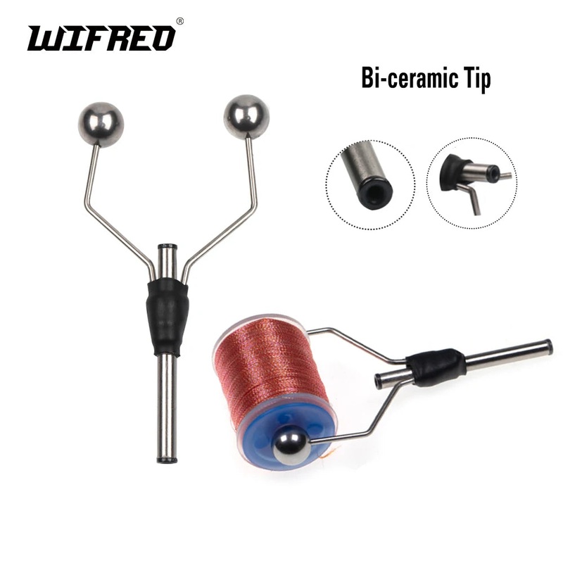 Wifreo Fly Tying Bobbin Holders With Bi-Ceramic Tip Professional Standard Bullet Head Holder Fly Tying Tools Material