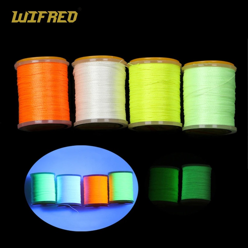 WIFREO Lumo 150D Fly Tying Thread For Bass Pike Flies UV Fluo Polyester DIY Assist Hook Binding Line Fishing Accessories Tackle