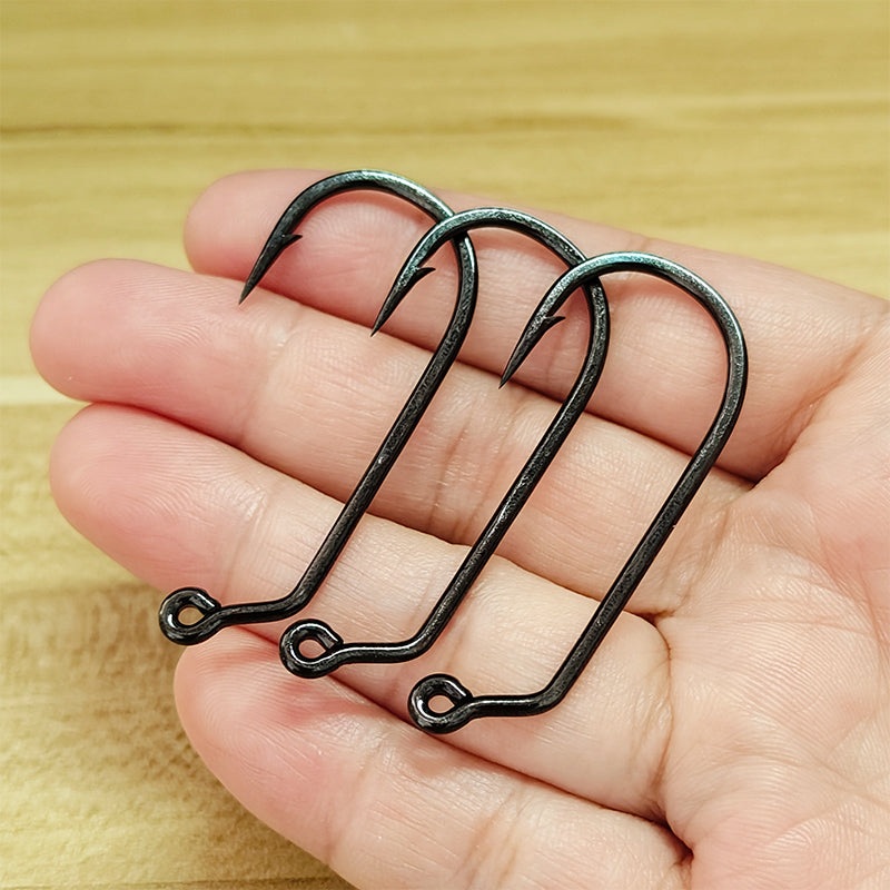 High-Strength Carbon Steel Dry Fly Hooks 120 Angled Ultra-Sharp Bare Streamer Hooks