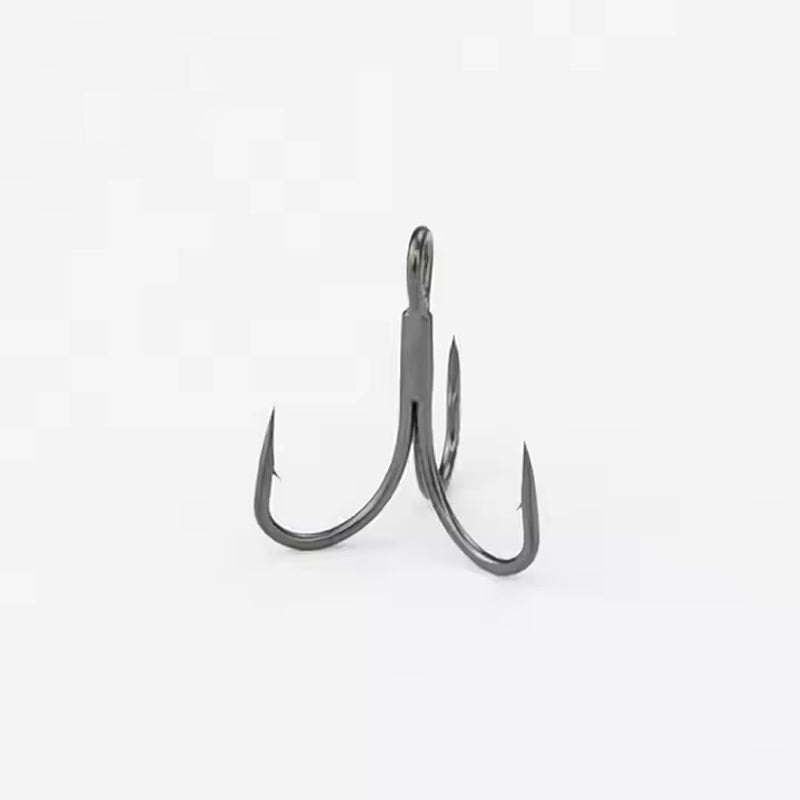 Kylin 3X Strong Treble Hook High Carbon Steel Bass Saltwater Freshwater Fly Tying Hook