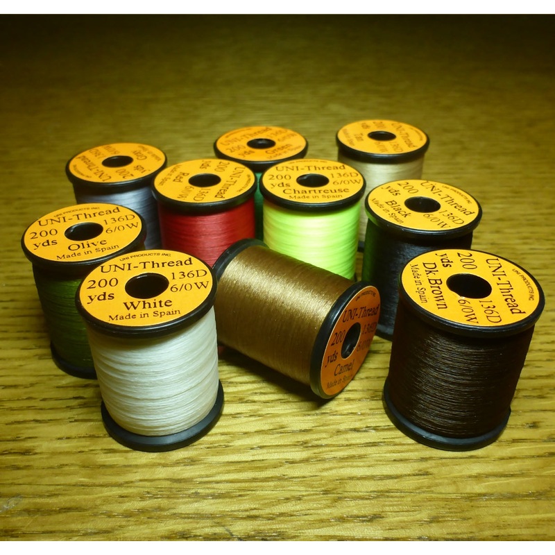 UNI 6/0 Thread Waxed|Black|Orange|Dark Brown|Tan|Red|Camel|Yellow|Gray|Olive|White|Wine|Pink|Royal Blue|Green|Chartreuse