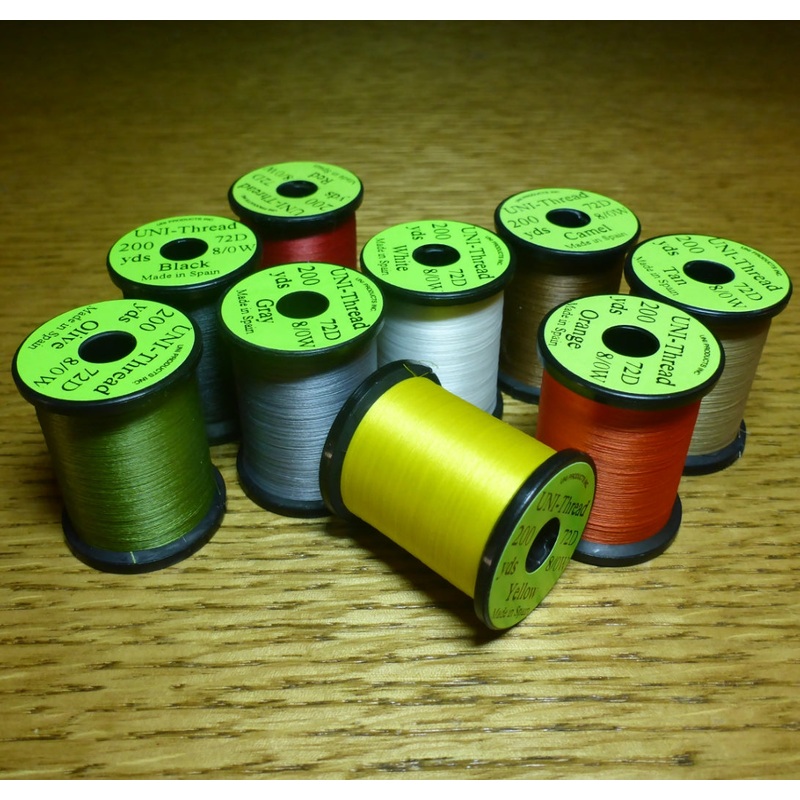 UNI 8/0 Thread Waxed|Black|Orange|Dark Brown|Tan|Red|Camel|Yellow|Gray|Olive|White|Wine