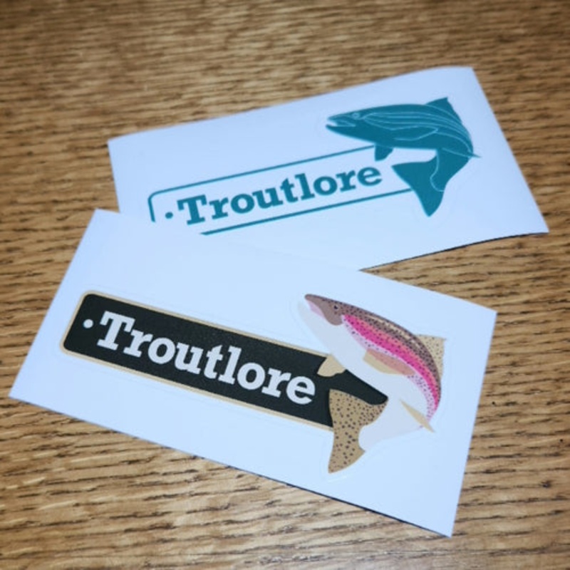 Troutlore Logo Stickers 2 Pack