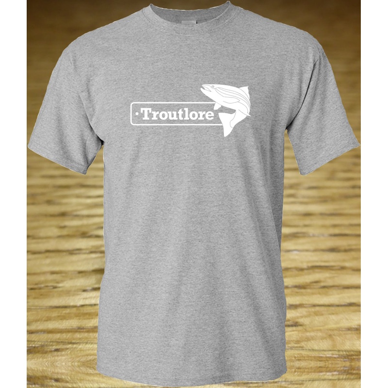 Troutlore Logo T-Shirt Sport Grey