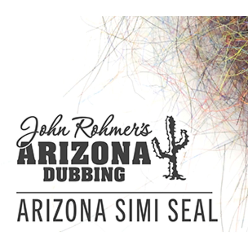 Arizona Simi-Seal Dubbing|Black|Black Red|Black Peacock|Black UV|Bronze Peacock|Black Gold|Brown Brick|Burgundy|Canadian Black|Canadian Orange|Chartreuse|Crane Fly Tan|Crawdad|Crystal|Fushia|Golden Peacock|Gray Olive|Halloween|Olive|Pink|Purple|Red|Reddis