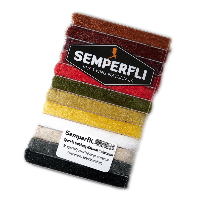 Sparkle Dubbing Dispenser Natural Collection 12 Dubbings