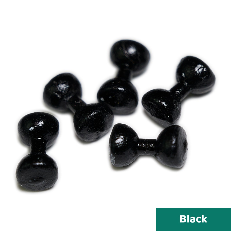 Lead Dumbbell Eyes|Black|Gold|Copper|Red|Fluo Orange|Fluo Chartreuse|Pearl|Mini|X-Small|Small|Medium|Large