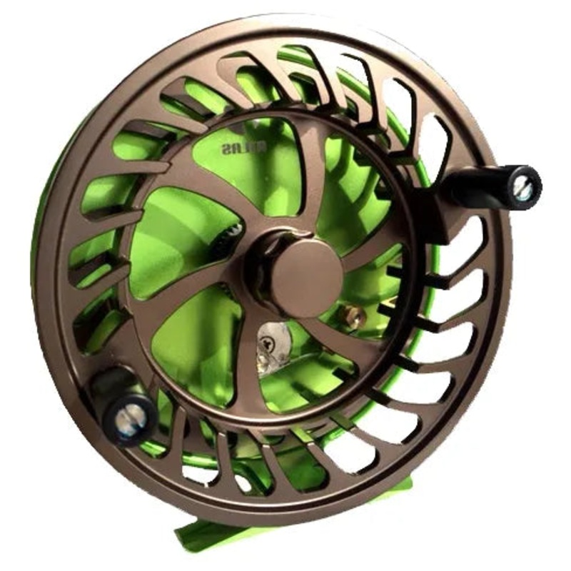 Forged Atlas Center Pin Reel|Green|Red|Purple