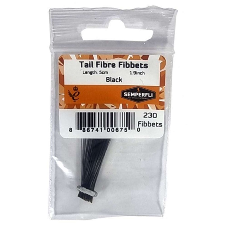 Semperfli Tail Fibre Fibbets|Black|Brown|Claret|Yellow|Olive Brown|Olive|Tan