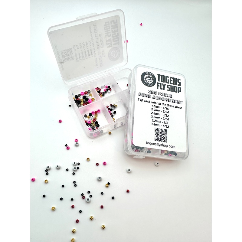 Togens 150 Piece Brass Bead Assortment