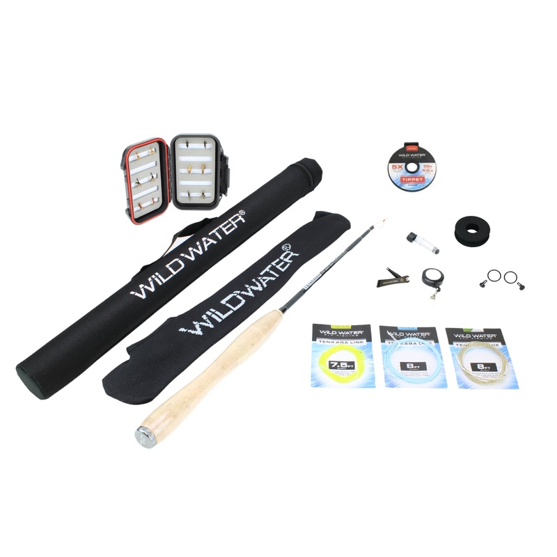 Tenkara Zoom Fly Fishing Kit, 7-8 ft Shorty Rod| Wild Water Fly Fishing