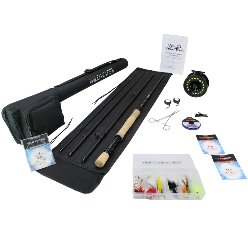 Wild Water Standard Fly Fishing Combo 9 ft, 4-Piece 12 wt Rod
