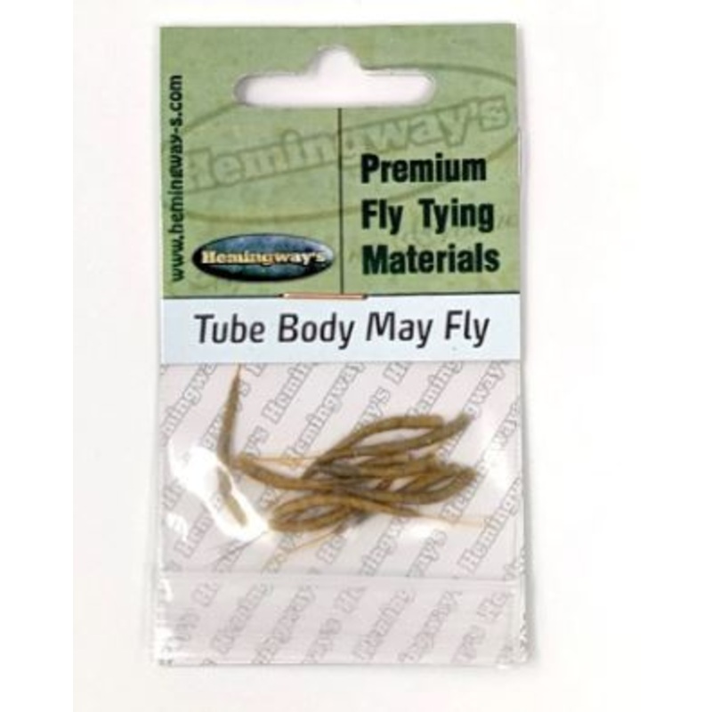 Hemingway Mayfly Tube Body|Small|Medium|Tan|Yellow|Olive