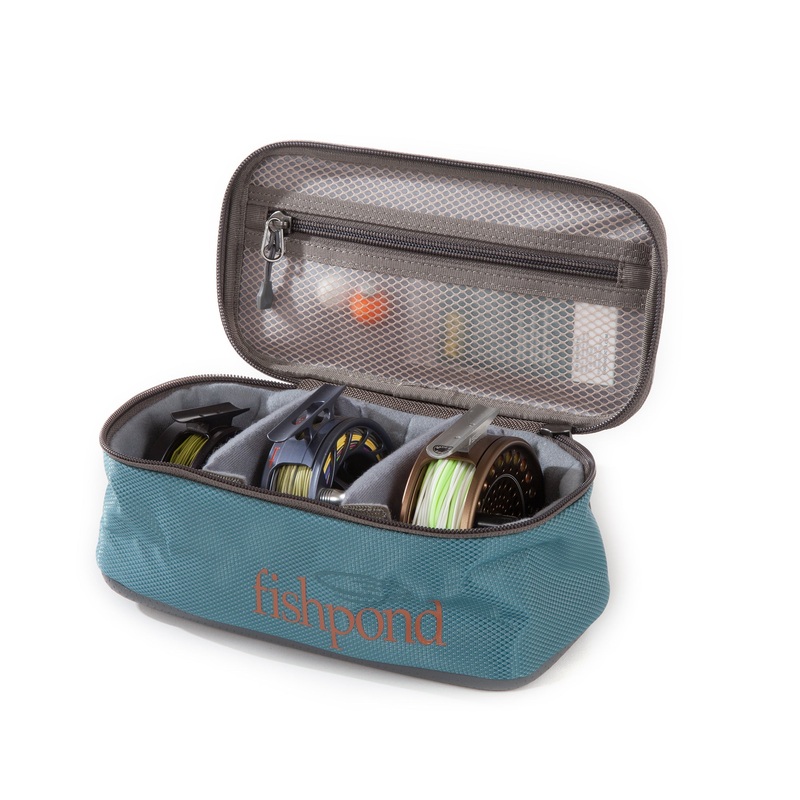 RIPPLE REEL CASE|MEDIUM/TIDAL BLUE|LARGE/SADDLE BROWN