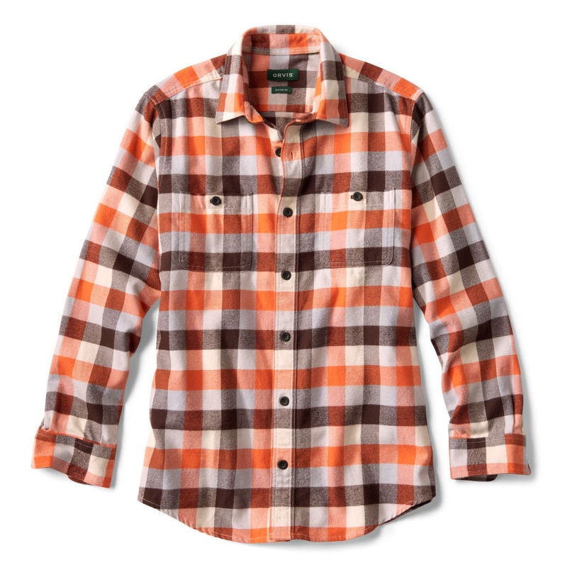 PERFECT FLANNEL SHIRT REGULAR|BARK CHECK|DARK PINE/EGGNOG|XL|L|XXL|M