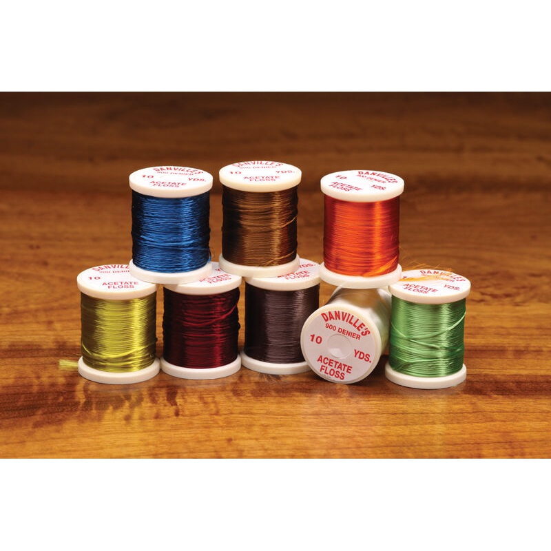 ACETATE FLOSS|DARK BROWN|BURNT ORANGE|CHARCOAL|CREAM|BLOOD RED|YELLOW|OLIVE|WINE|BLACK|PINK|LT OLIVE|GREY|PALE YELLOW|ORANGE|BEIGE|GINGER|RED|DARK OLIVE|BLUE