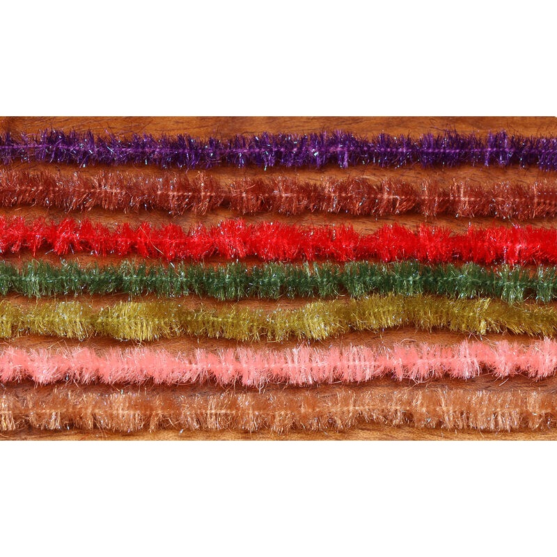 ICE DUB CHENILLE|OLIVE|PEACOCK|TAN|LIGHT OLIVE|PURPLE|BROWN|SHRIMP PINK|PEARLY WHITE|CHARTREUSE|BLACK|RED|ORANGE