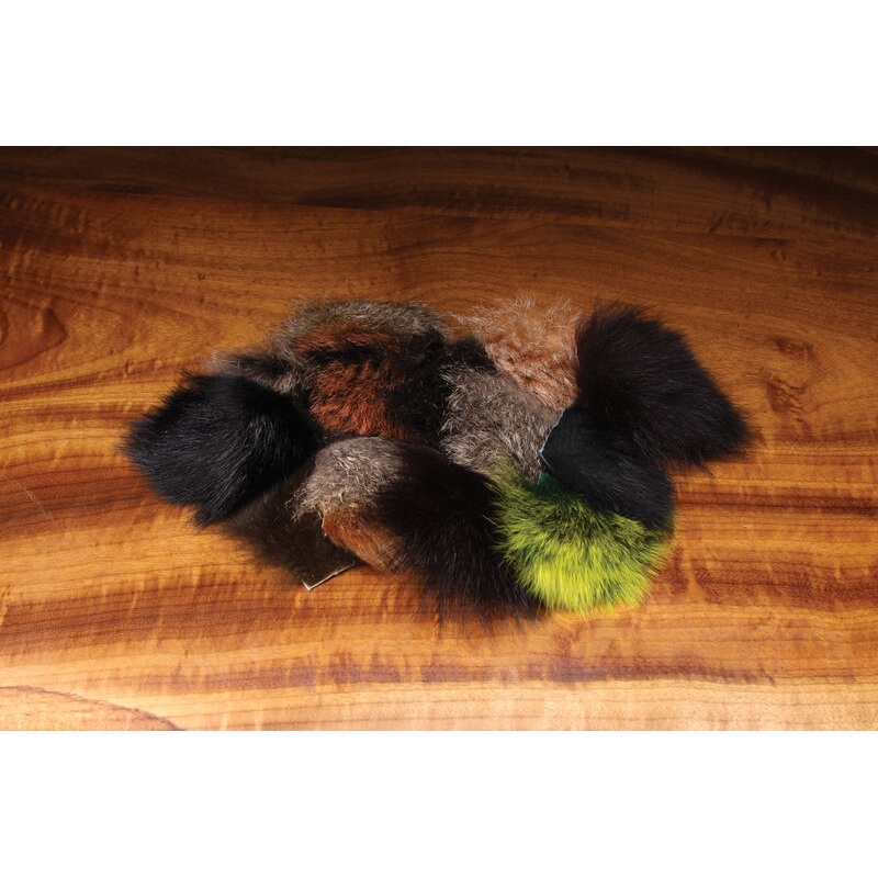 OZZIE POSSUM FUR PIECE|DARK OLIVE|SCULPIN OLIVE|FROSTED BLACK|BROWN|CHOCOLATE BROWN|RUSTY BROWN VARIANT|BLACK|NATURAL POSSUM|BONEFISH TAN|NATURAL DARK POSSUM|BURGUNDY