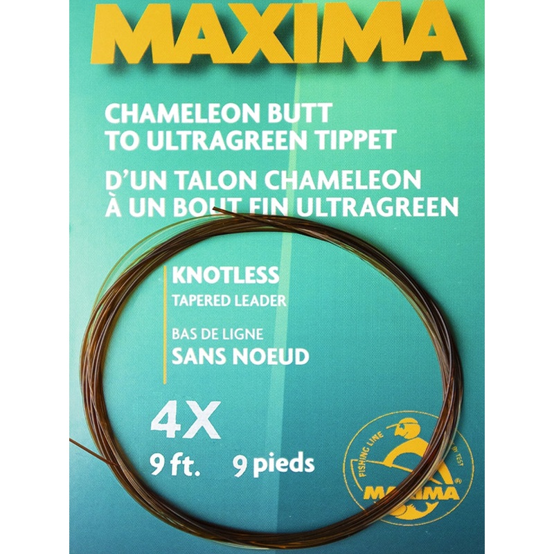 MAXIMA KNOTLESS LEADER 9FT|5X|4X