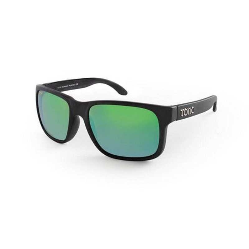 Tonic Eyewear Mo Sunglasses|Matt Black|Blue Mirror|Photochromic Copper|Green Mirror