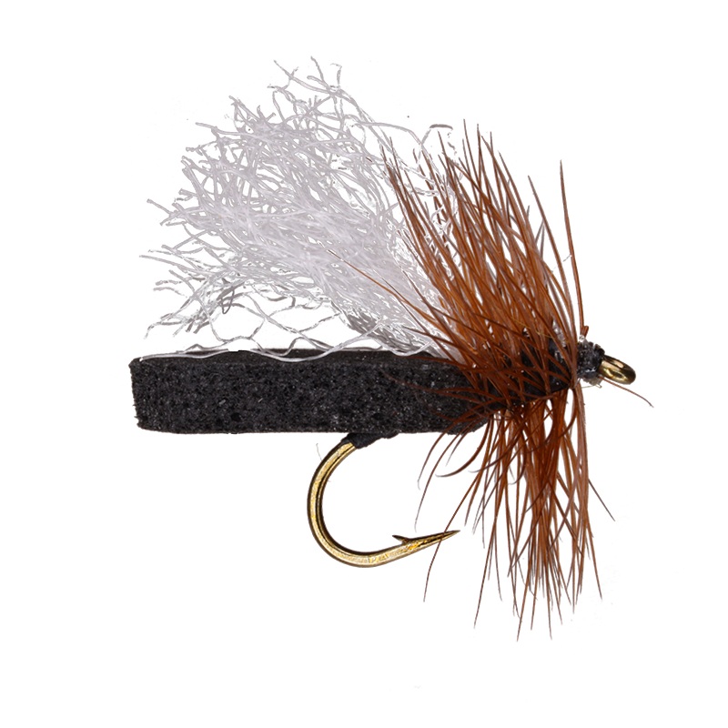 Foam Caddis|Black|Tan