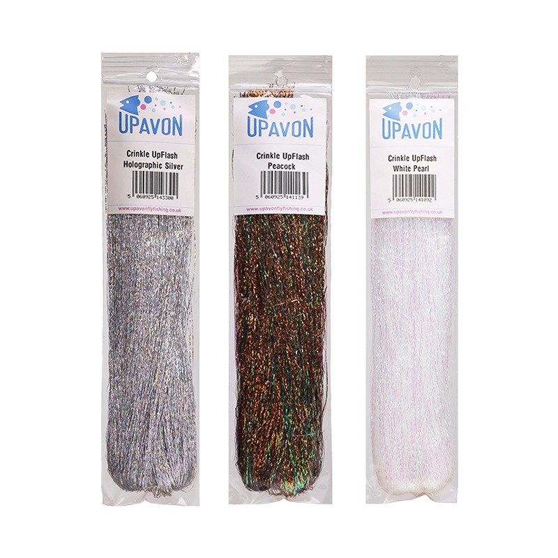 Upavon Crinkle UpFlash|White Pearl|Peacock|Holographic Silver