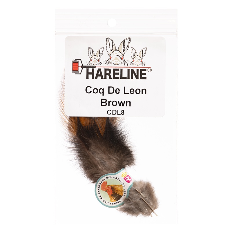 Hareline Coq De Leon (CDL)|Dark Speckled Pardo|Medium Speckled Pardo|Light Speckled Pardo|Brown|Dun|Speckled Aconchado