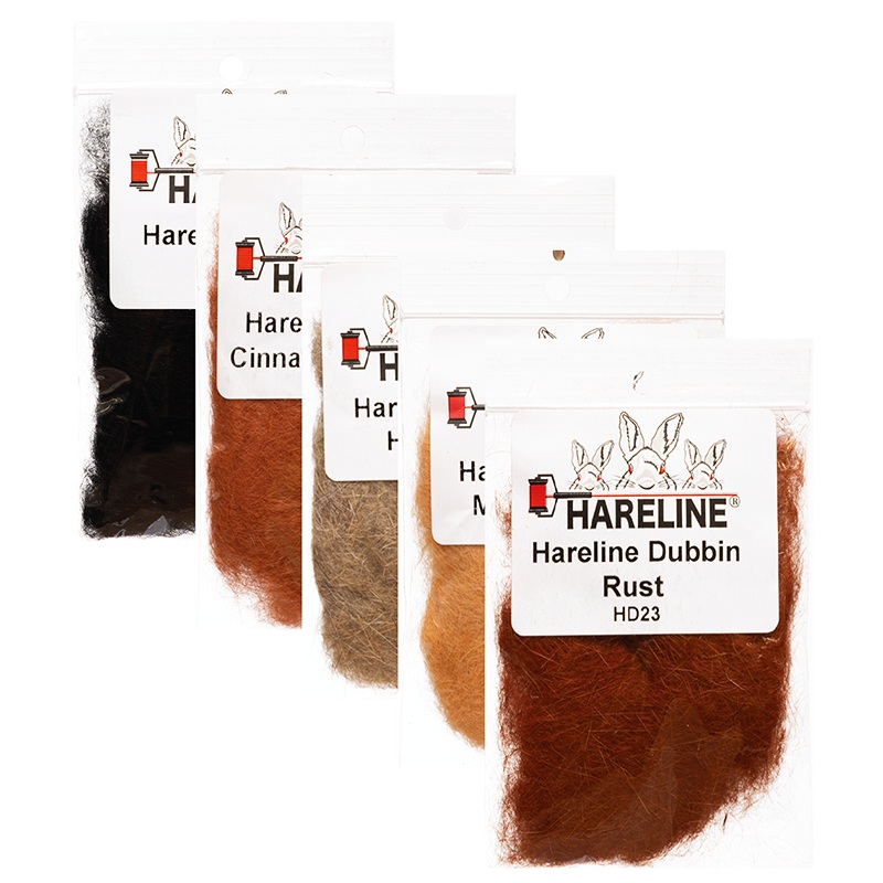 Hareline Dubbin|Black|Cinnamon Caddis|Dark Dun|Dark Olive Brown|Hares Ear|Light Olive|March Brown|Olive Brown|Olive Tan|Olive|Purple|Rust|Stonefly