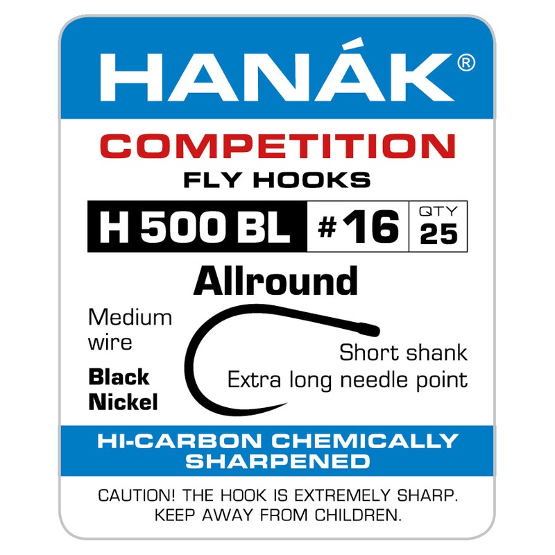 Barbless Hooks HANAK Competition H 500 BL Allround