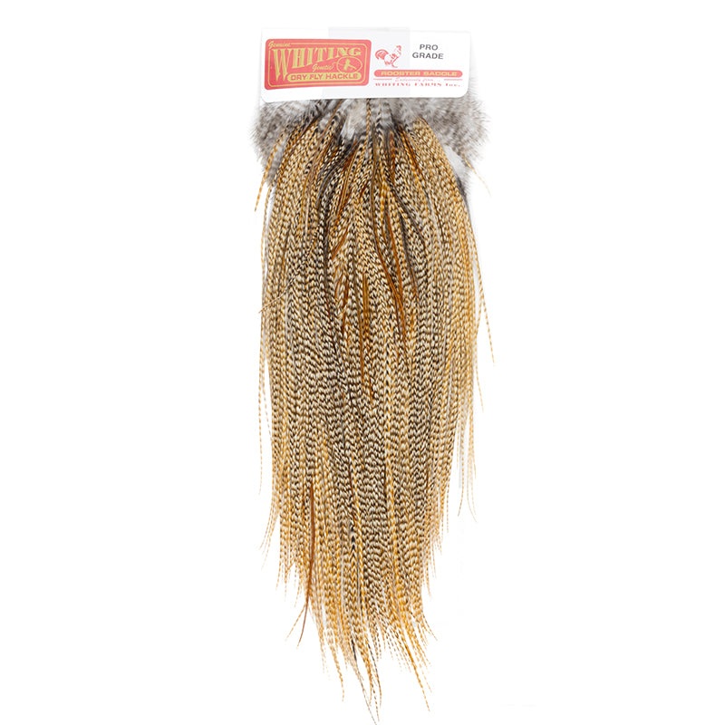 Whiting Pro Grade Saddle|Barred Medium Ginger|Brown|Grizzly