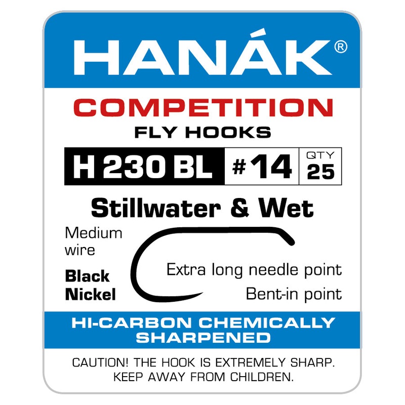 Barbless Hooks HANAK Competition H 230 BL  Stillwater & Wet Fly