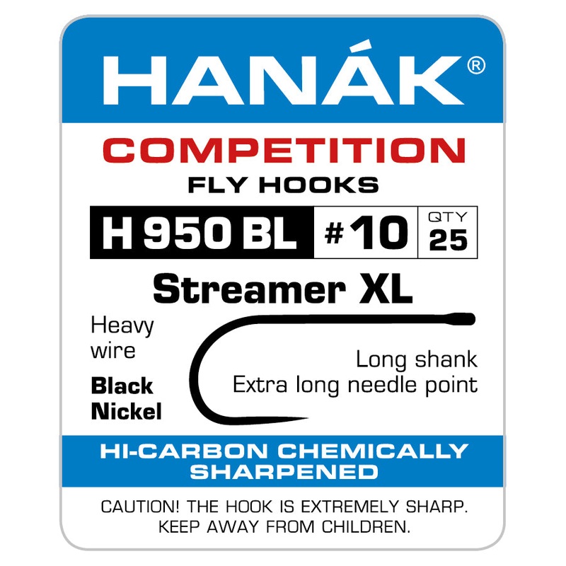 Barbless Hooks HANAK Competition H 950 BL Streamer XL