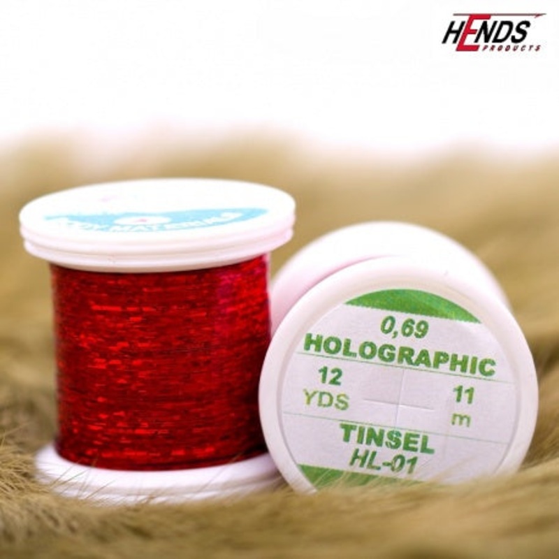 Hends Holographic Tinsel|Red HL 01|Silver HL 02|Gold HL 03|Green HL 05|Black HL 07|Orange HL 14|Light Pink HL 11