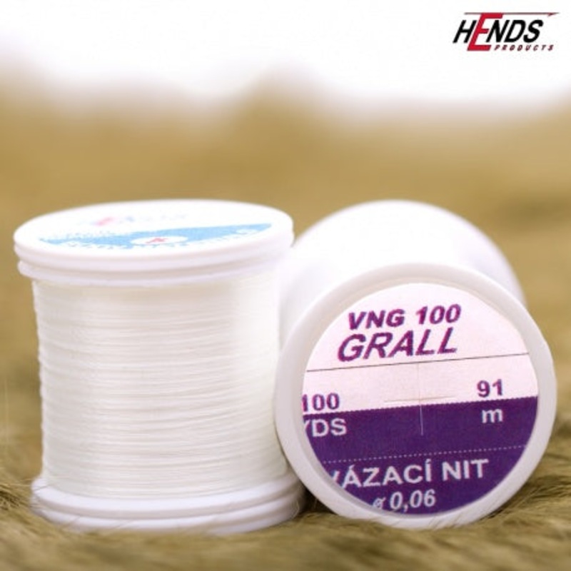 Hends Grall Thread|White (000)|Black (001)|Rusty Brown (002)|Red (007)|Dun (008)|Golden Yellow (009)|Grey (012)