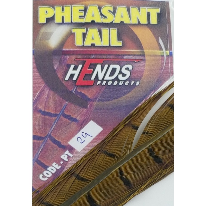 Hends Pheasant Tail|Natural 01|Golden Yellow 06|Light Olive 29|Olive 34|Claret 17|Dark Olive 32|Red 08|Black 30|Orange Fluo 94