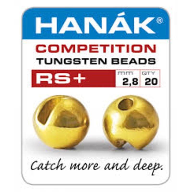 Hanak RS+ Tungsten Beads|2.3mm|2.5mm|2.8mm|3m|3.3mm|3.5mm|3.8mm|4mm|4.6mm|silver|copper|gold