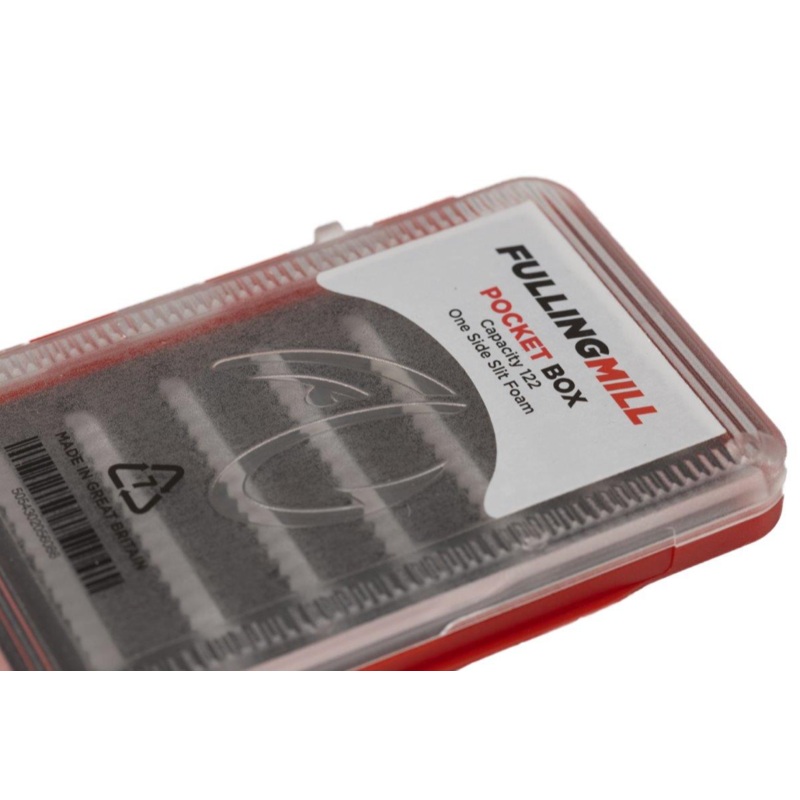 Fulling Mill Pocket Fly Box|Red|Blue|Grey