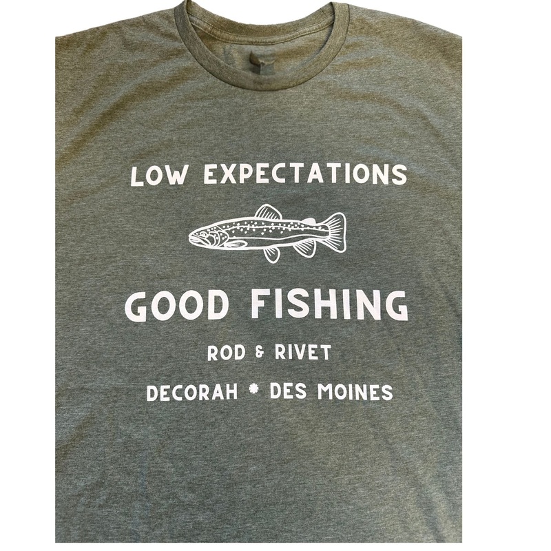 Low Expectations T Shirt -Olive Heather