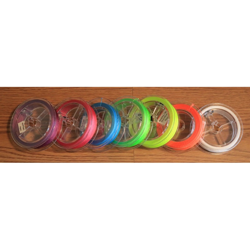 Backing|Backing 100 yards|20lb|30lb|White|Pink|Purple|Blue|Green|Orange|Yellow|Black/Yellow|Black/White
