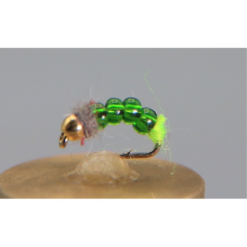 Bead Head Killer Caddis|12|14|16|18|Caddis Green|Yellow
